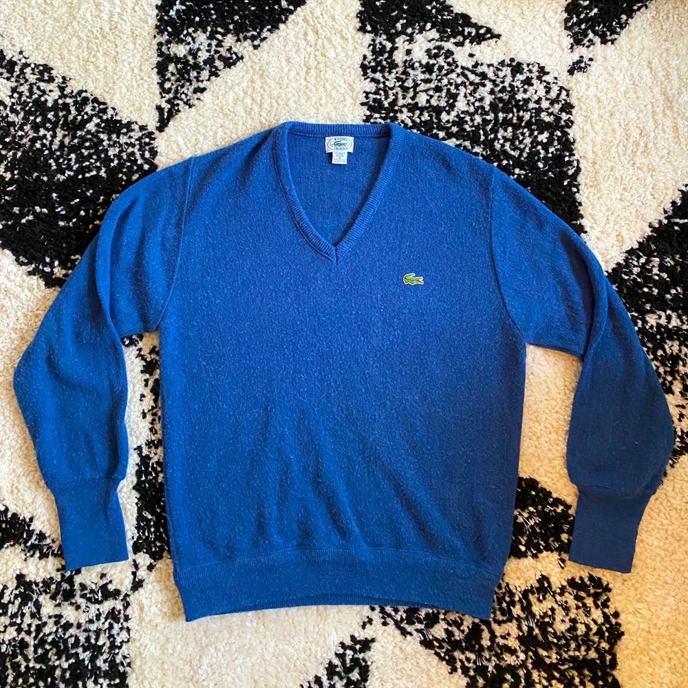 Men’s Vintage Izod Lacoste V-Neck Sweater